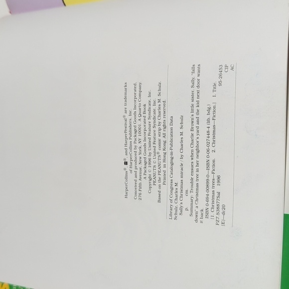 Charles M Schulz Sally's Christmas Miracle Hardback Book (1996) VTG - Picture 7 of 8